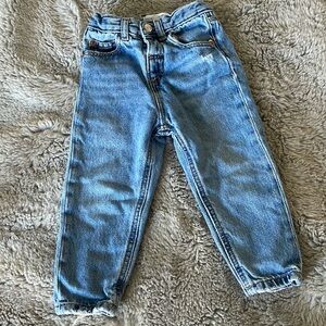Zara Baby Denim Jeans Sz 18/24M Distressed Acid Wash